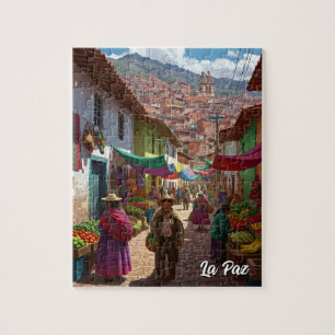 Market in La Paz Bolivia Travel Jigsaw Puzzle