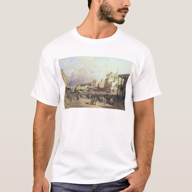 Market in Nishny, Novgorod, 1872 T-Shirt (Front)