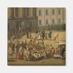 Market in the Alter Markt, Potsdam, 1772 Magnet