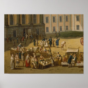 Market in the Alter Markt, Potsdam, 1772 Poster