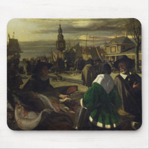 Market in the Hague, c.1660 Mouse Mat