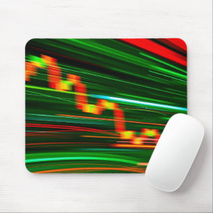 Market Light Trails Mouse Mat