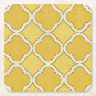 Market Motifs I Square Paper Coaster
