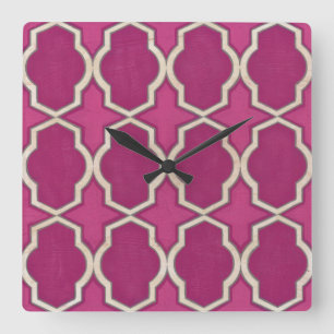 Market Motifs II Square Wall Clock