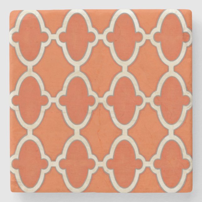 Market Motifs III Stone Coaster (Front)