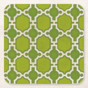 Market Motifs IV Square Paper Coaster