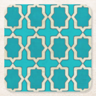 Market Motifs V Square Paper Coaster