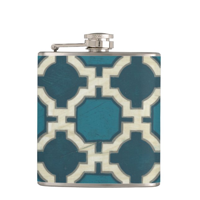 Market Motifs VI Hip Flask (Front)