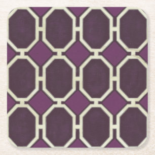 Market Motifs VIII Square Paper Coaster