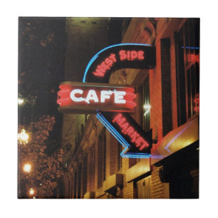 Market Neon Sign (Cleveland) Tile