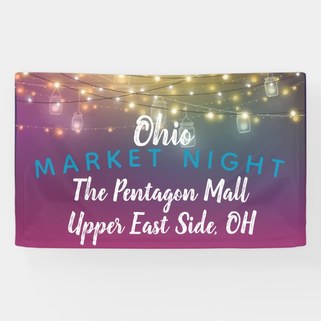 market night, craft fair banner, event banner (Horizontal)
