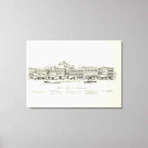 Market North side Grant Canvas Print