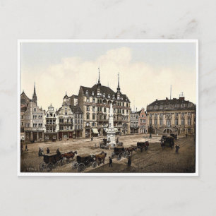 Market place, Bonn, the Rhine, Germany magnificent Postcard