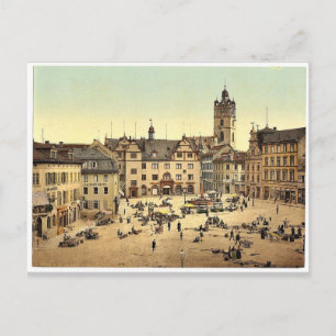 Market place, Darmstadt, the Rhine, Germany magnif Postcard