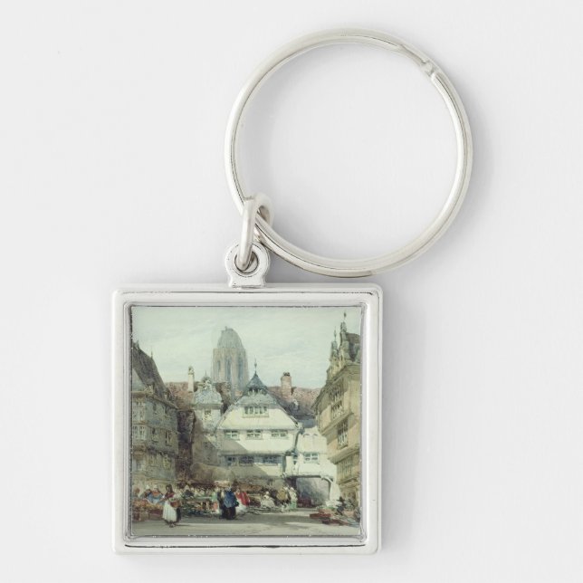 Market Place, Frankfurt Key Ring (Front)