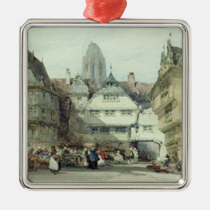 Market Place, Frankfurt Metal Tree Decoration