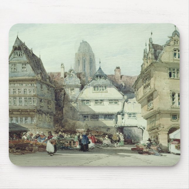 Market Place, Frankfurt Mouse Mat (Front)
