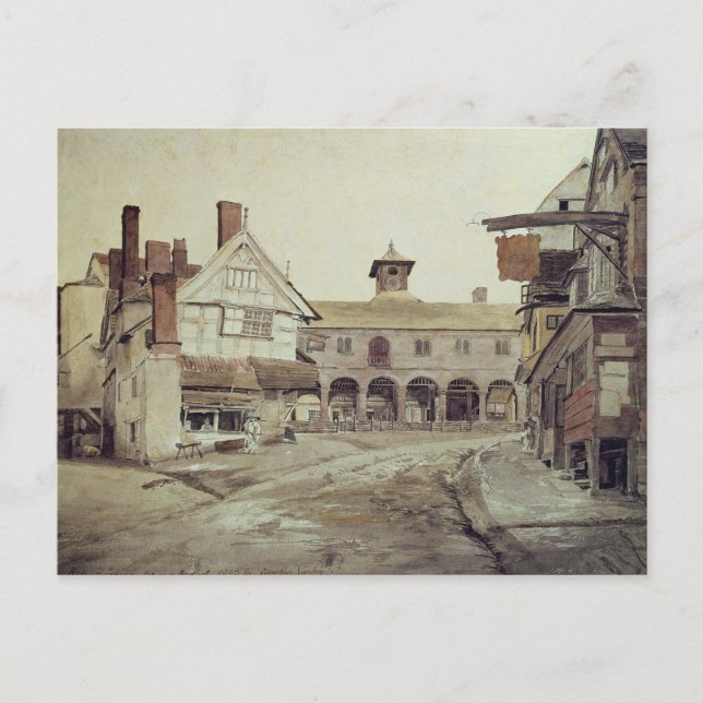 Market Place, Hereford, 1803 Postcard (Front)