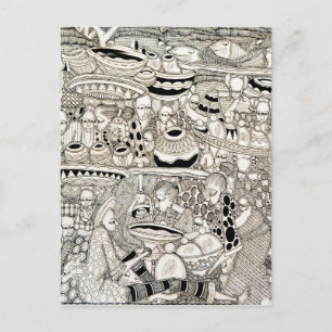 Market place postcard