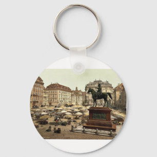 Market place, Vienna, Austro-Hungary magnificent P Key Ring