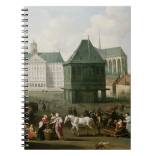 Market Scene before the Dam Palace, Amsterdam Notebook