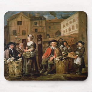 Market Scene Mouse Mat