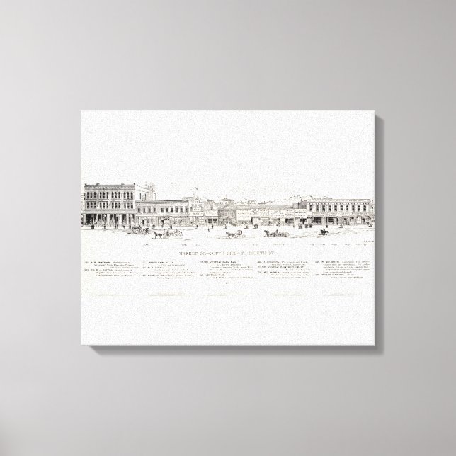 Market South side 8th Canvas Print (Front)