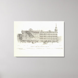 Market South side Main and Beale Canvas Print