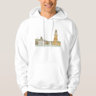 Market Square. Bruges Belgium Hoodie
