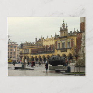 Market Square in Krakow Postcard