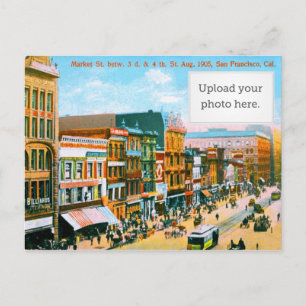 Market St. betw. 3d & 4th St Postcard