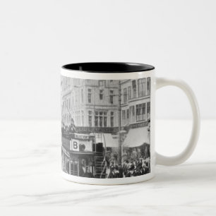 Market Street, Manchester, c.1910 Two-Tone Coffee Mug