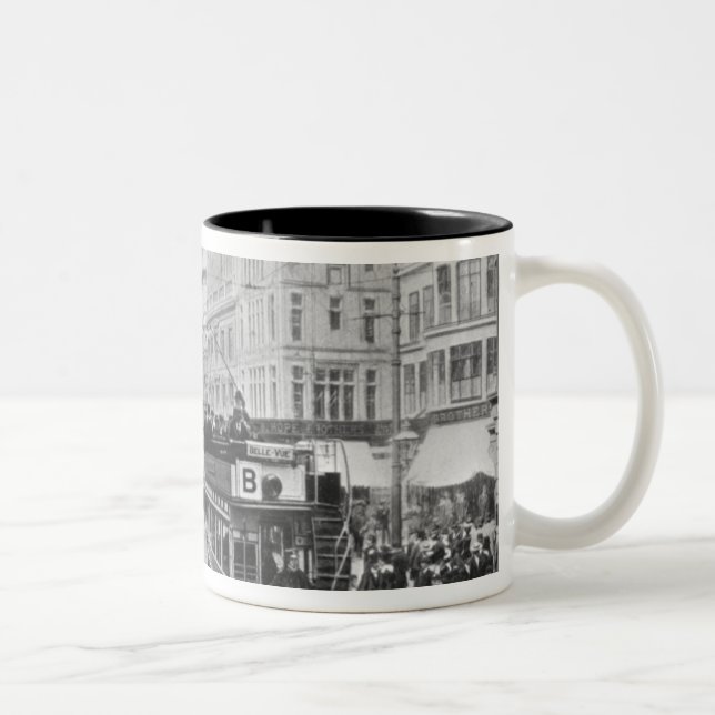 Market Street, Manchester, c.1910 Two-Tone Coffee Mug (Right)