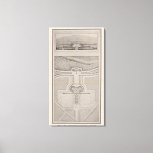 Market Street termination, approach to Twin Peaks Canvas Print