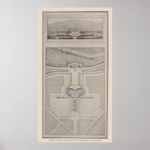 Market Street termination, approach to Twin Peaks Poster
