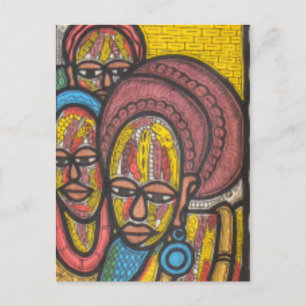 Market Woman Postcard
