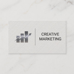 Marketing Bar Graph Business Card