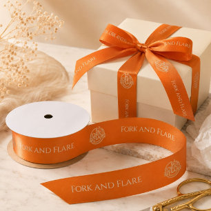Marketing Branding Custom Company Name Logo Satin Ribbon