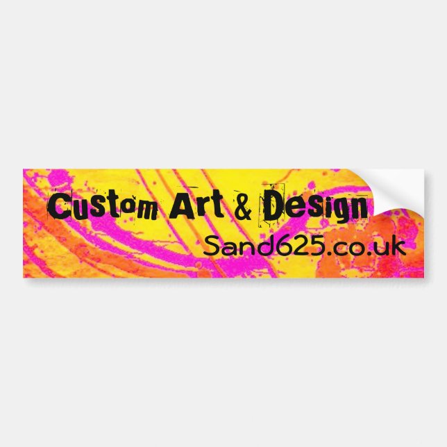 Marketing Bumper sticker template (Front)