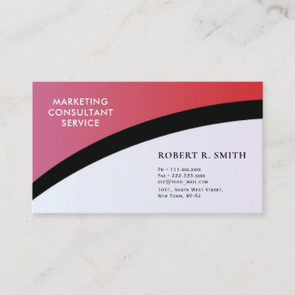 Marketing consultant Classic white Business Card