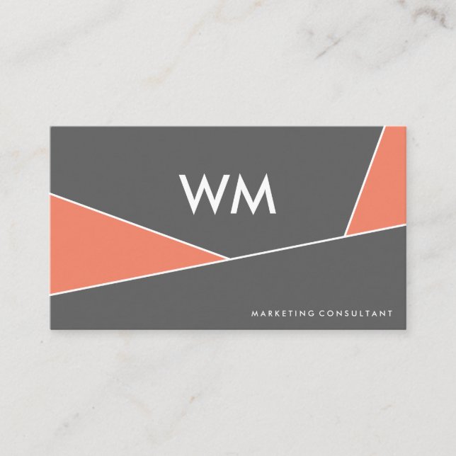 Marketing Consultant | Modern Colour Blocks Business Card (Front)