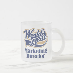 Marketing Director Gift Frosted Glass Coffee Mug