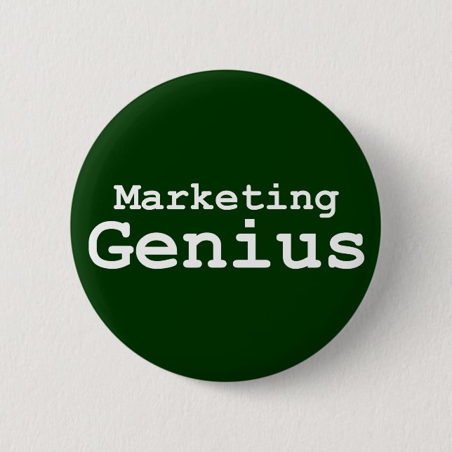 Marketing Genius Gifts 6 Cm Round Badge (Front)