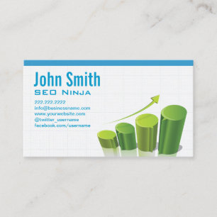 Marketing Growth Chart SEO Ninja Business Card