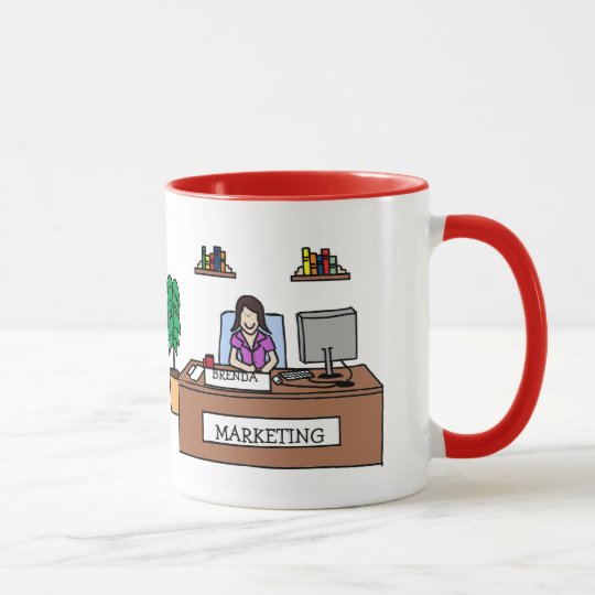 Marketing guru- personalised cartoon mug