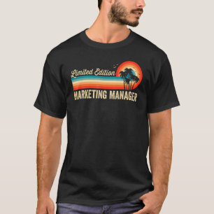 Marketing Manager Birthday Retro Vintage Men Dad T-Shirt