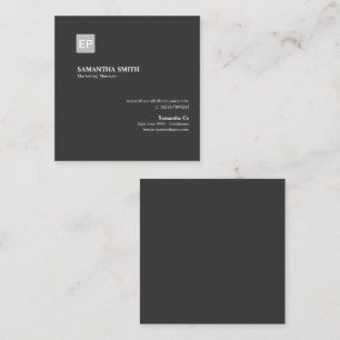 Marketing Manager   Black Palette Square Business Card
