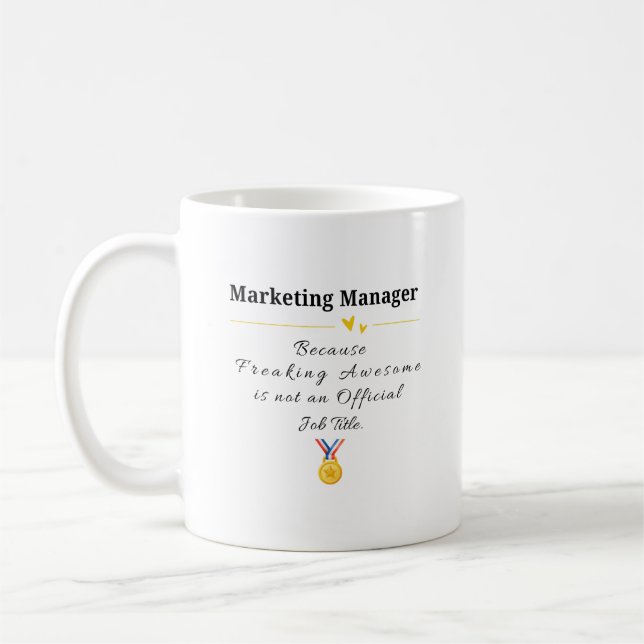 Marketing Manager Coffee Mug (Left)