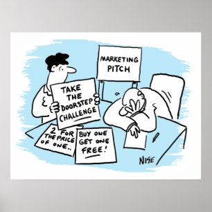 Marketing Manager with Sales Campaign Ideas Poster