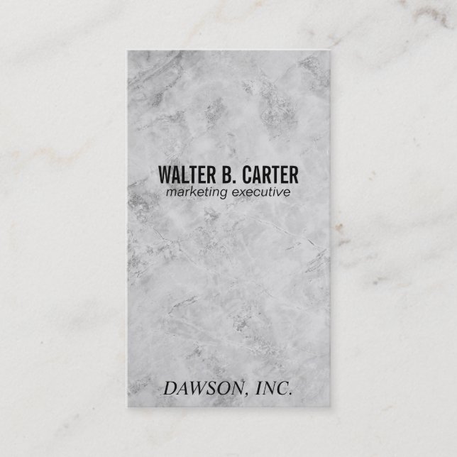 Marketing | Marble | Executive Business Card (Front)